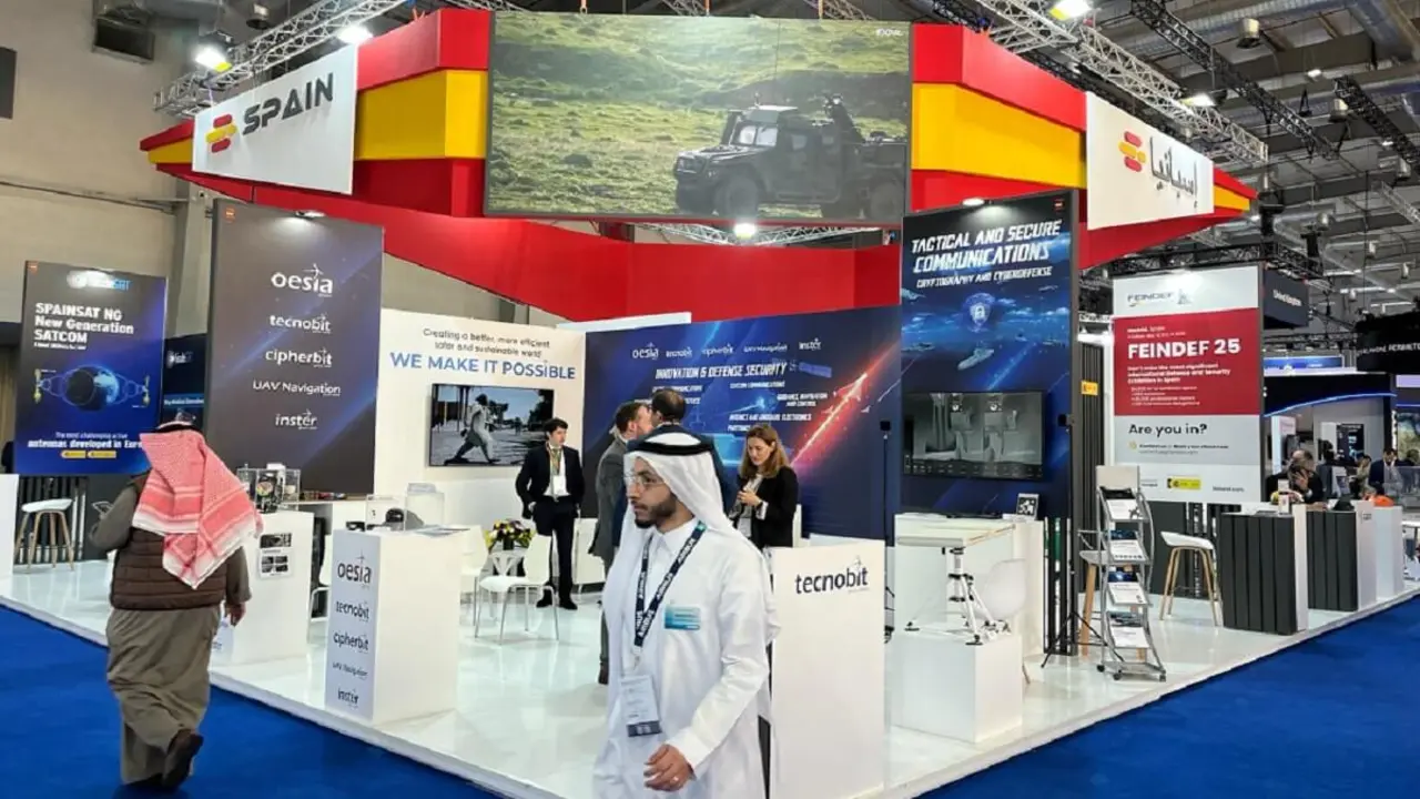 El tejido industrial español de defensa está representado en el World Defense Show por cerca de docena y media de empresas, que aportan sus tecnologías a los dominios terrestre, aéreo, naval, espacial y ciber - PHOTO/TSQE