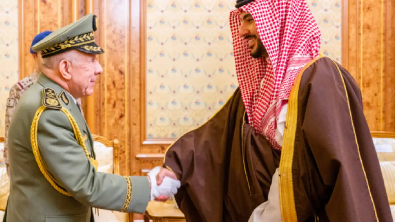Le général Saïd Chengriha reçu par Khaled Ben Selmane, le ministre saoudien de la défense Khaled