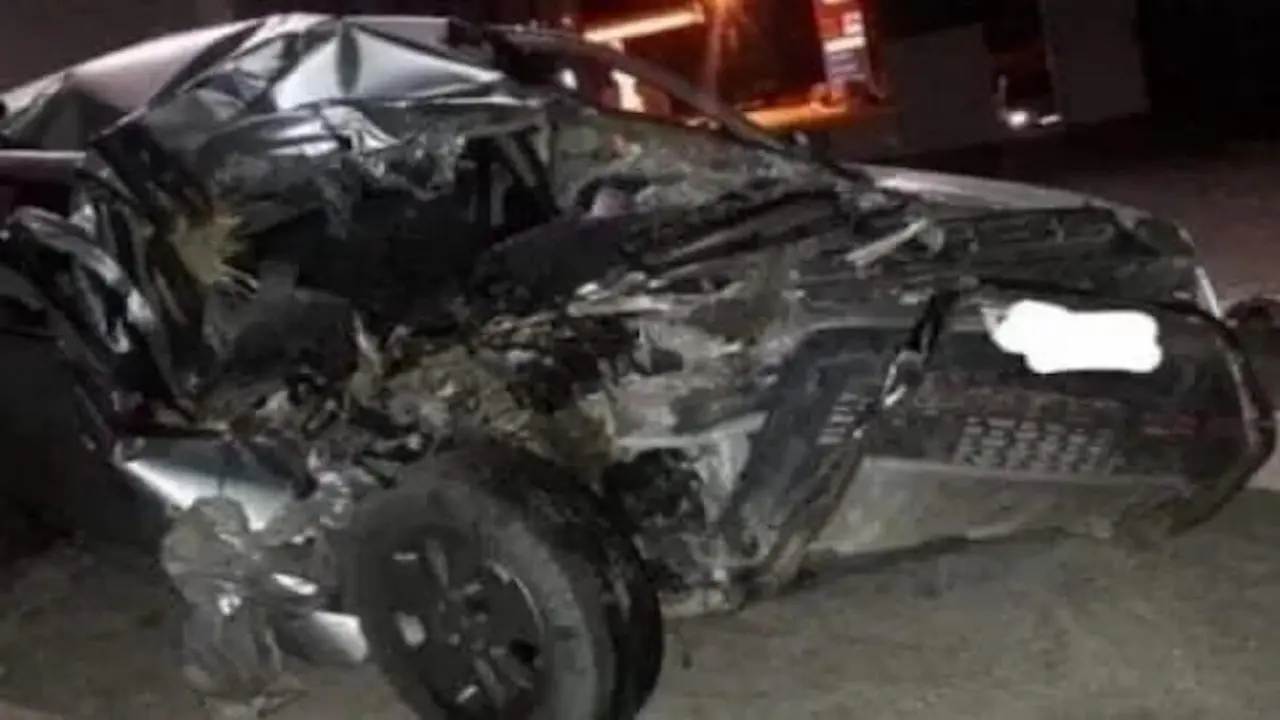 Estado del vehículo accidentado en Tinduf