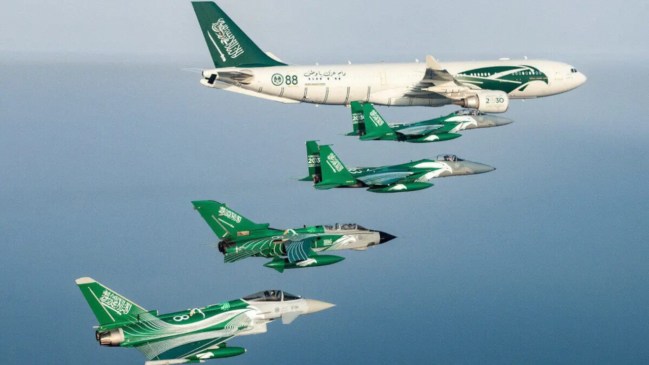 PHOTO/RSAF - La Real Fuerza Aérea Saudí quiere ampliar hasta diez el número de sus &nbsp;A330 MRTT para ampliar las capacidades de su extensa flota de más de 350 cazas europeos Eurofighter y Tornado y F-15E Strike Eagle norteamericanos&nbsp;