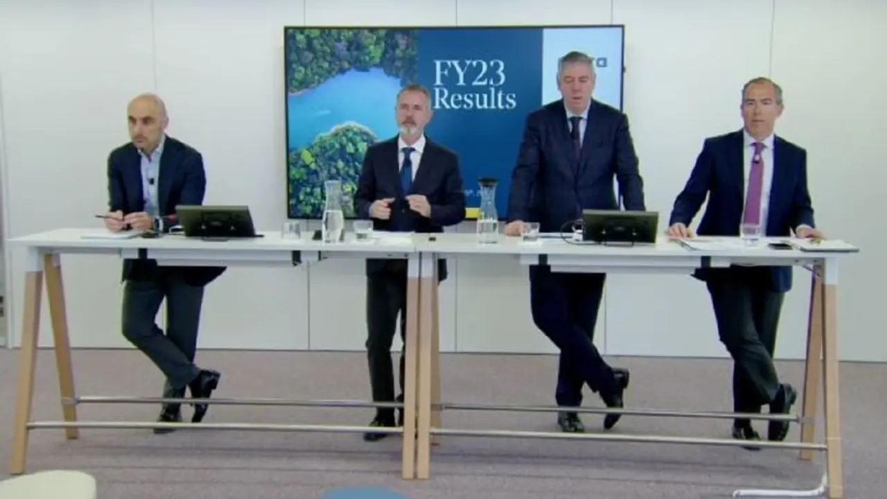 Presentación de resultados de Indra