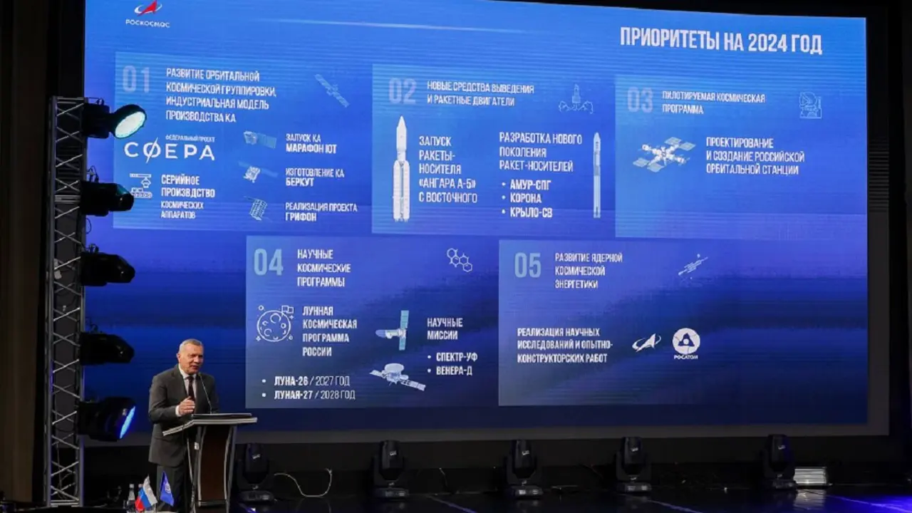 El director de Roscosmos, el general Yuri Borisov, ha trasladado a la comunidad espacial de Rusia las prioridades que le ha fijado el presidente Vladimir Putin - PHOTO/Roscosmos