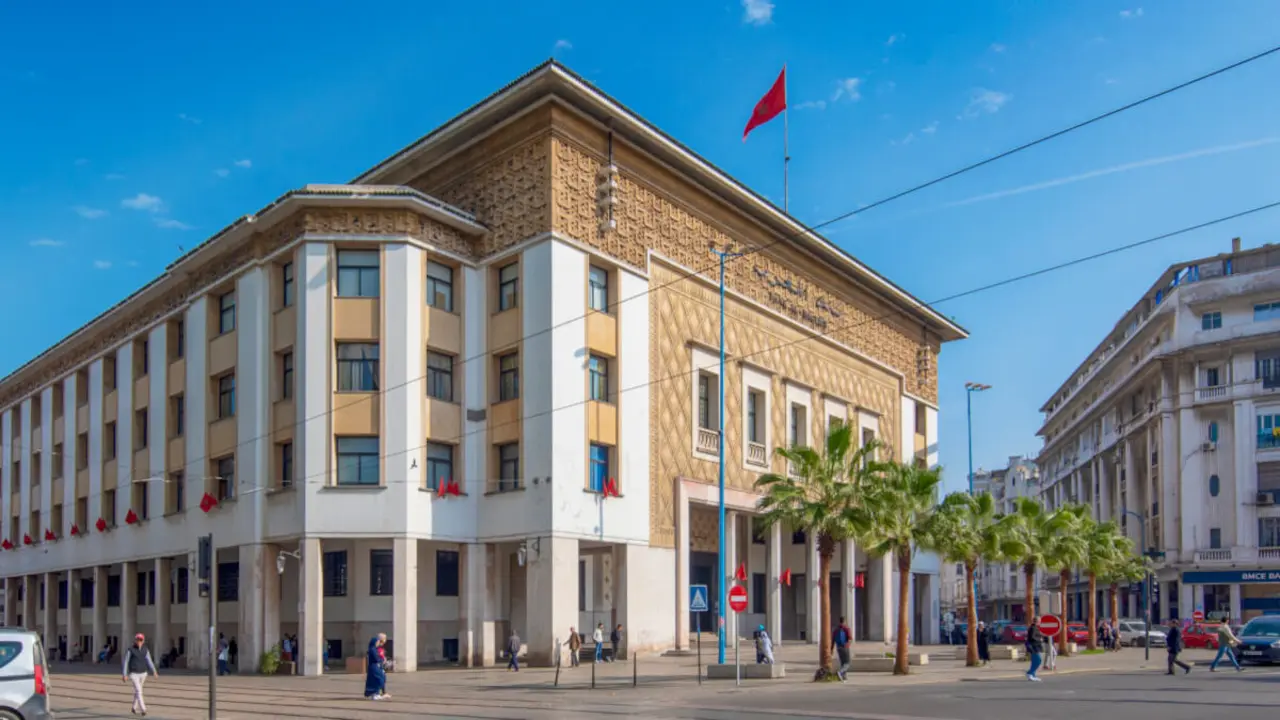 Sede central del Bank al-Maghrib en Rabat, Marruecos - <a href="https://depositphotos.com/es/?/">Depositphotos</a>