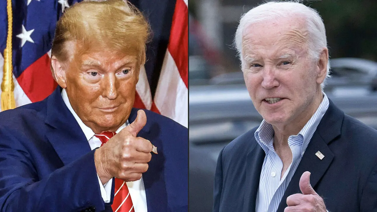 Esta combinación de imágenes del expresidente de los EE. UU. y aspirante presidencial republicano Donald Trump y del presidente estadounidense Joe Biden - AFP/TANNEN MAURY; BREDAN SMIALOWSKI