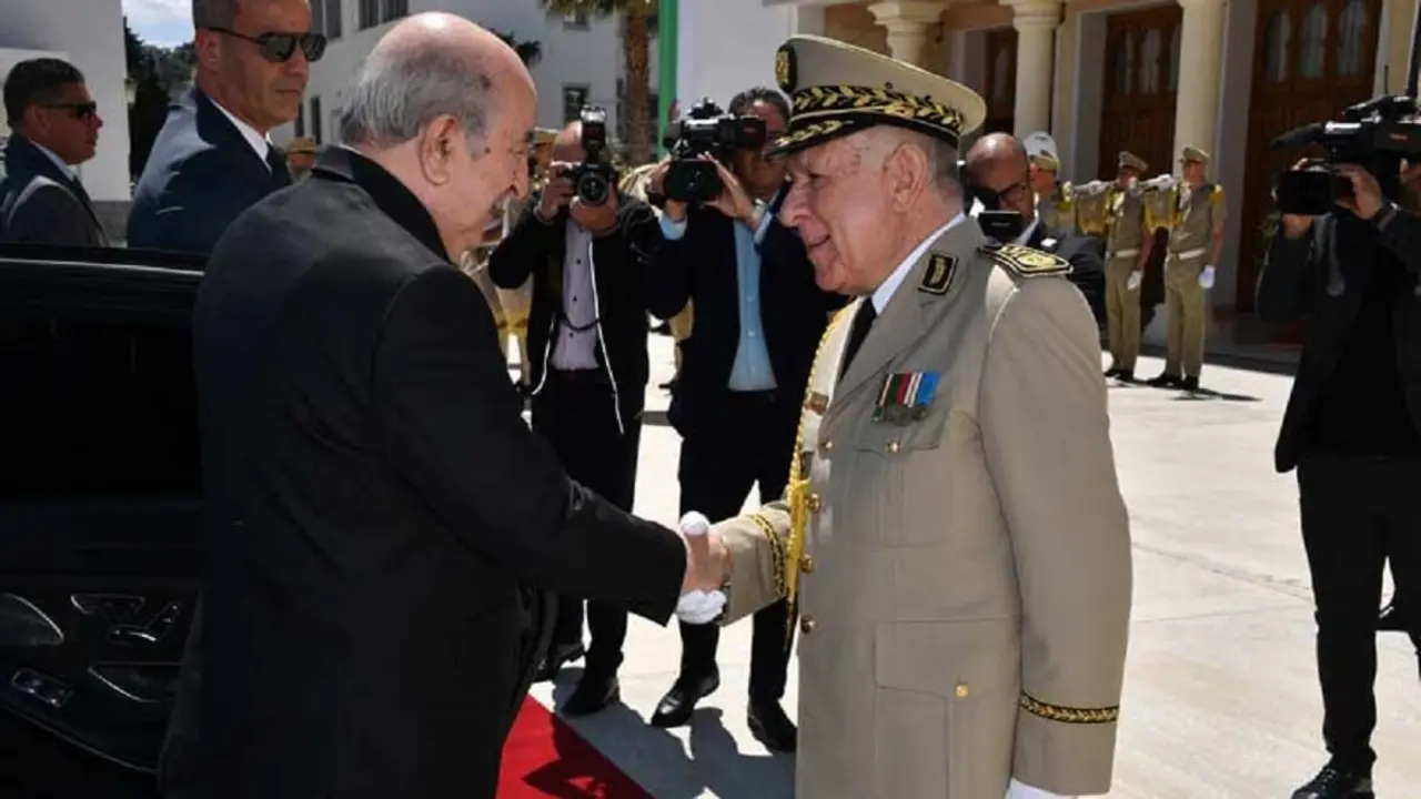 Abdelmadjid Tebboune y Said Chengriha