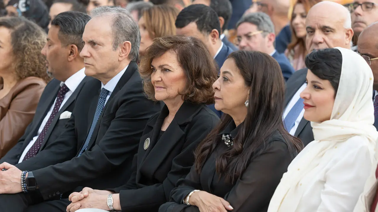 Carmen Calvo y Karima Benyaich – PHOTO/ATALAYAR