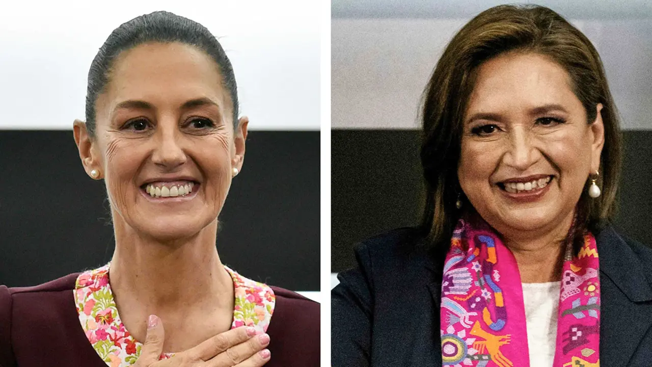 Esta combinación de imágenes de archivo a la candidata presidencial Claudia Sheinbaum y la candidata opositora Xóchitl Gálvez del partido de coalición Fuerza y Corazón por México - AFP/RODRIGO OROPEZA Y CARL SOUZA