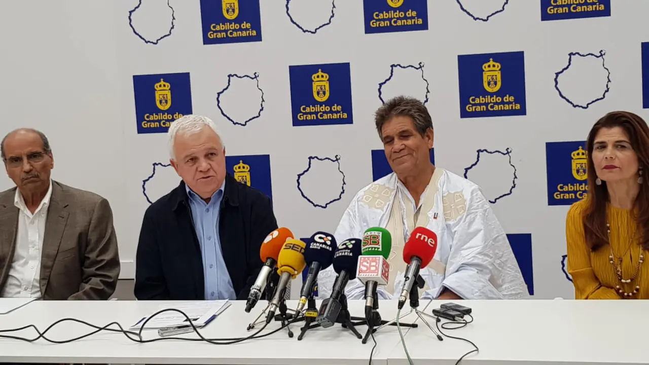 Bachir Mustafa Sayed en el Cabildo de Gran Canaria