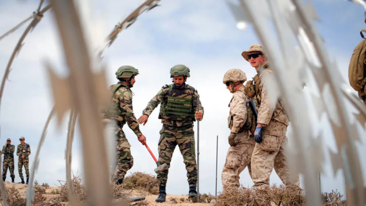 Ejercicios militares African Lion 2024 - PHOTO/X/@FAR_Maroc_