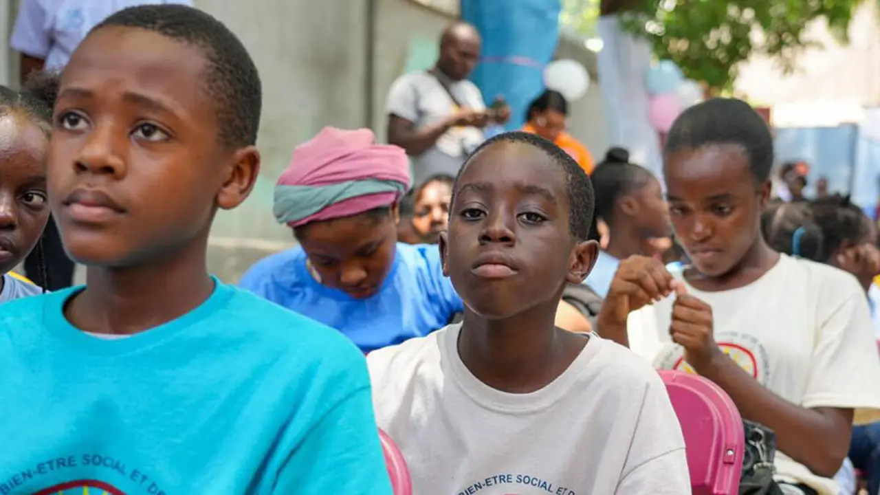 De los 600.000 desplazados internos provocados por la violencia de las bandas, la mitad son niños -&nbsp;© UNICEF/Joseph&nbsp;