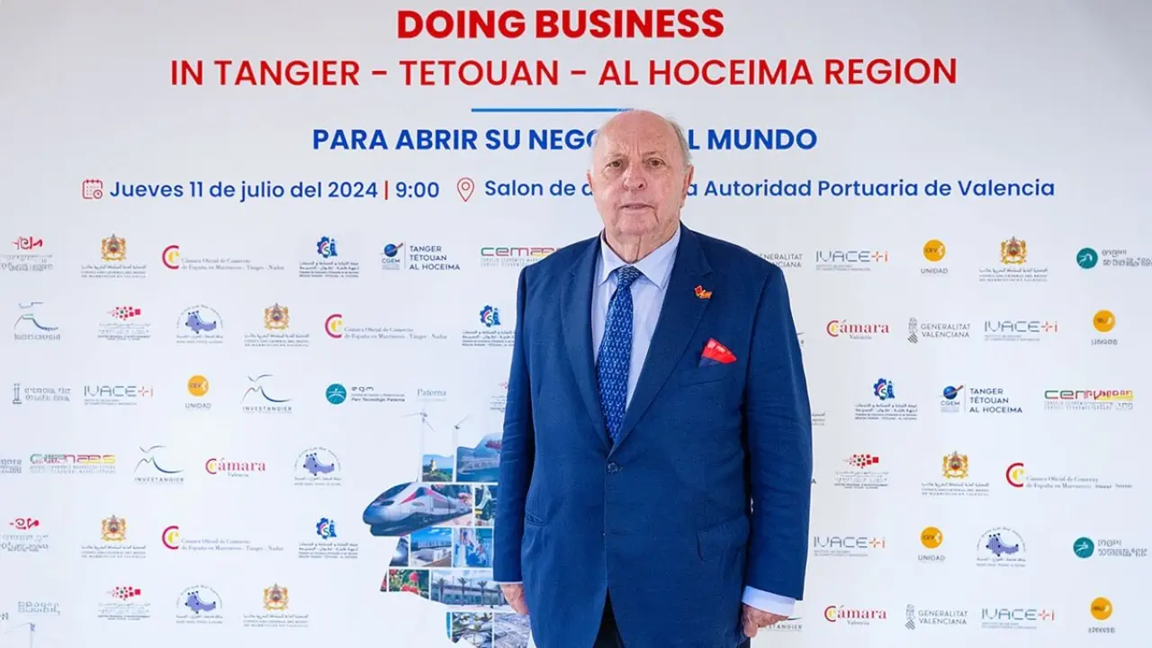 <p>Vicente Farach, consejero del Consejo de las Cámaras de Comercio de la Comunidad Valenciana y cónsul honorario de Marruecos - PHOTO/ATALAYAR</p>
