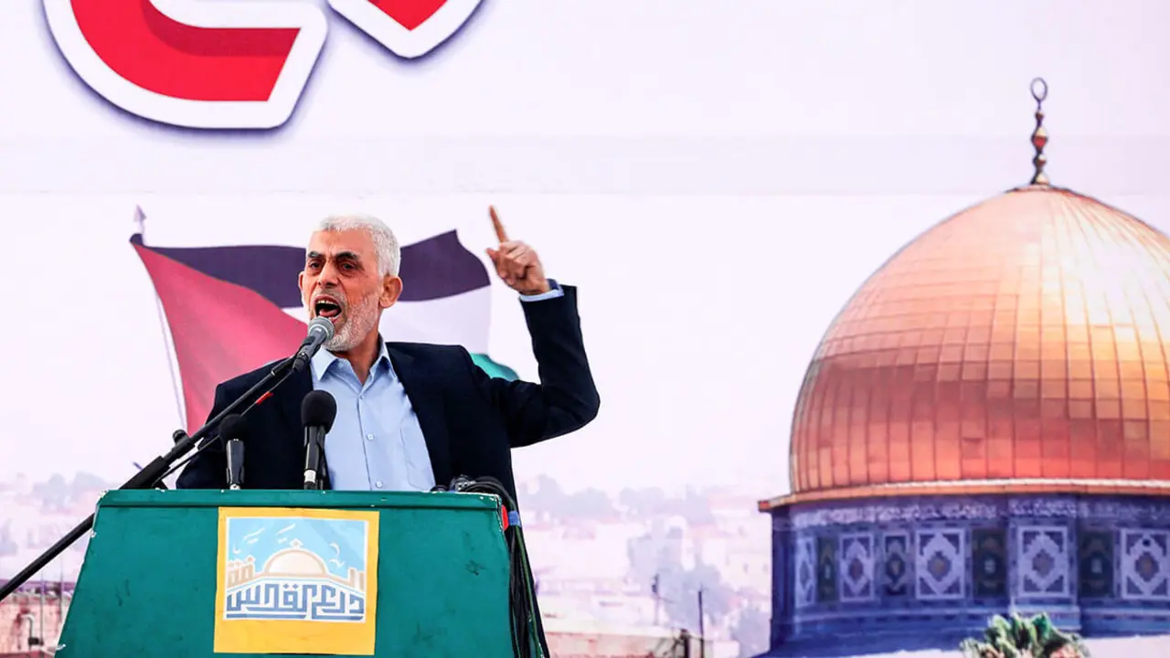 Yahia al-Sinwar, jefe del movimiento islamista palestino Hamás en la Franja de Gaza - AFP/MOHAMMED ABED