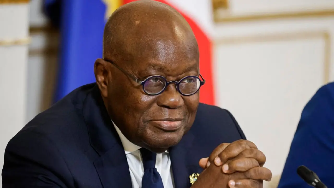 El presidente de Ghana, Nana Akufo-Addo - PHOTO/POOL/AFP/LUDOVIC MARIN