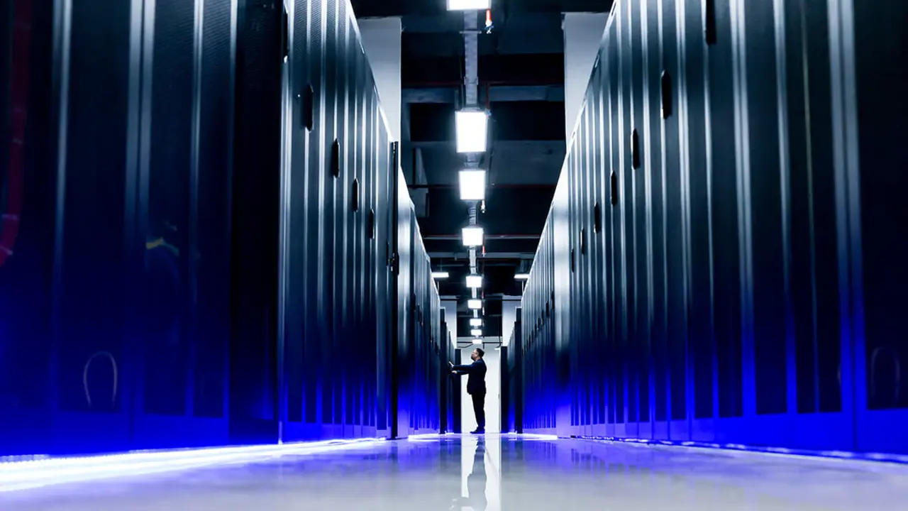 Laboratorio Estatal Clave de Big Data Público de la Universidad de Guizhou, en Guiyang, provincia suroccidental china de Guizhou - XINHUA/ ODU DONGQU via AFP