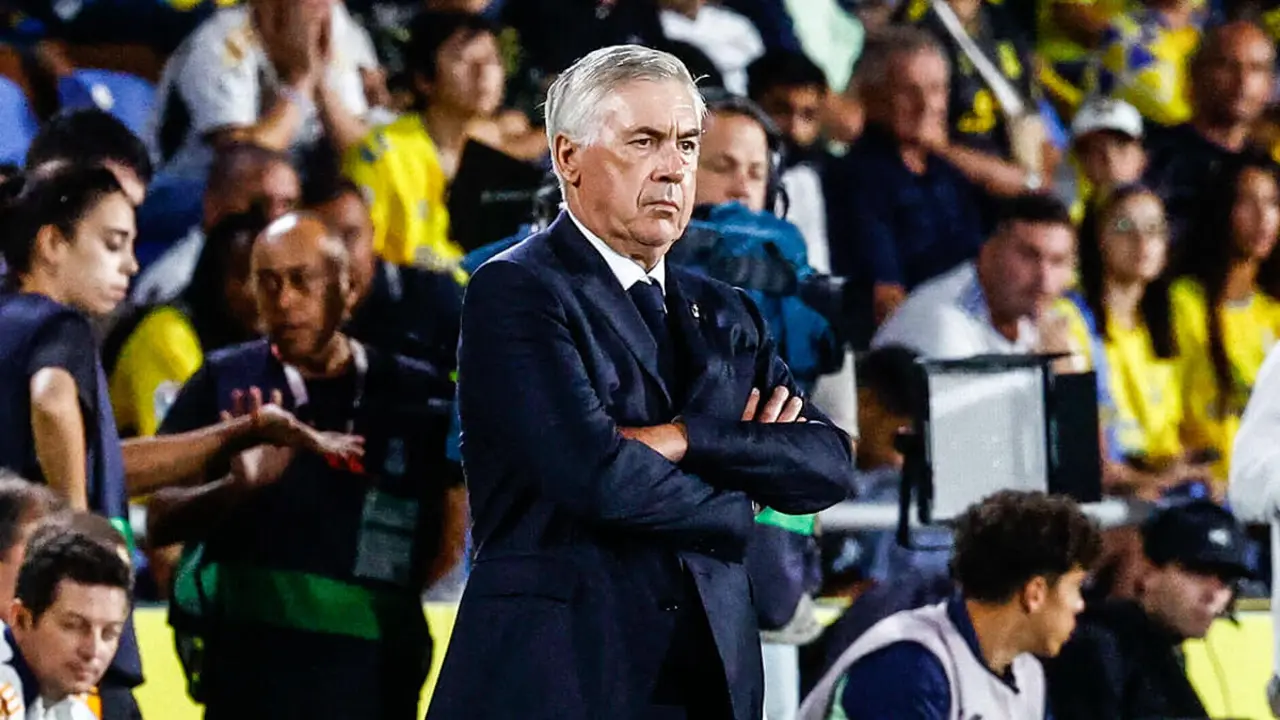 <p>El entrenador del Real Madrid Carlo Ancelotti durante el partido - REUTERS/ BORJA SUÁREZ</p>
