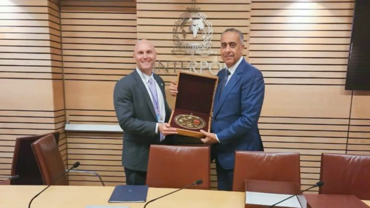 El director general de la Seguridad Nacional y de la Vigilancia del Territorio, Abdellatif Hammouchi, en la 8ª reunión de jefes de policía de la región de Oriente Medio y África (MENA) - PHOTO/REDES SOCIALES