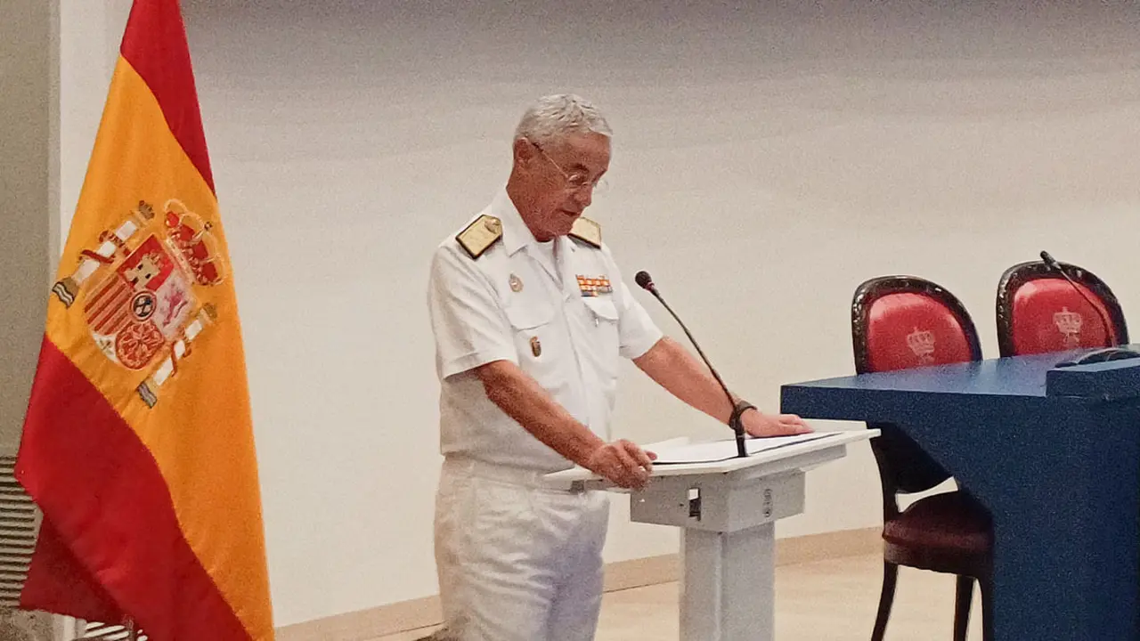 El jefe de la Armada, almirante Antonio Piñeiro, pone el acento en la Inteligencia Artificial, de la que afirma que resulta necesaria para ampliar las capacidades de combate y tomar decisiones más rápidas y más precisas -&nbsp;PHOTO/JPons