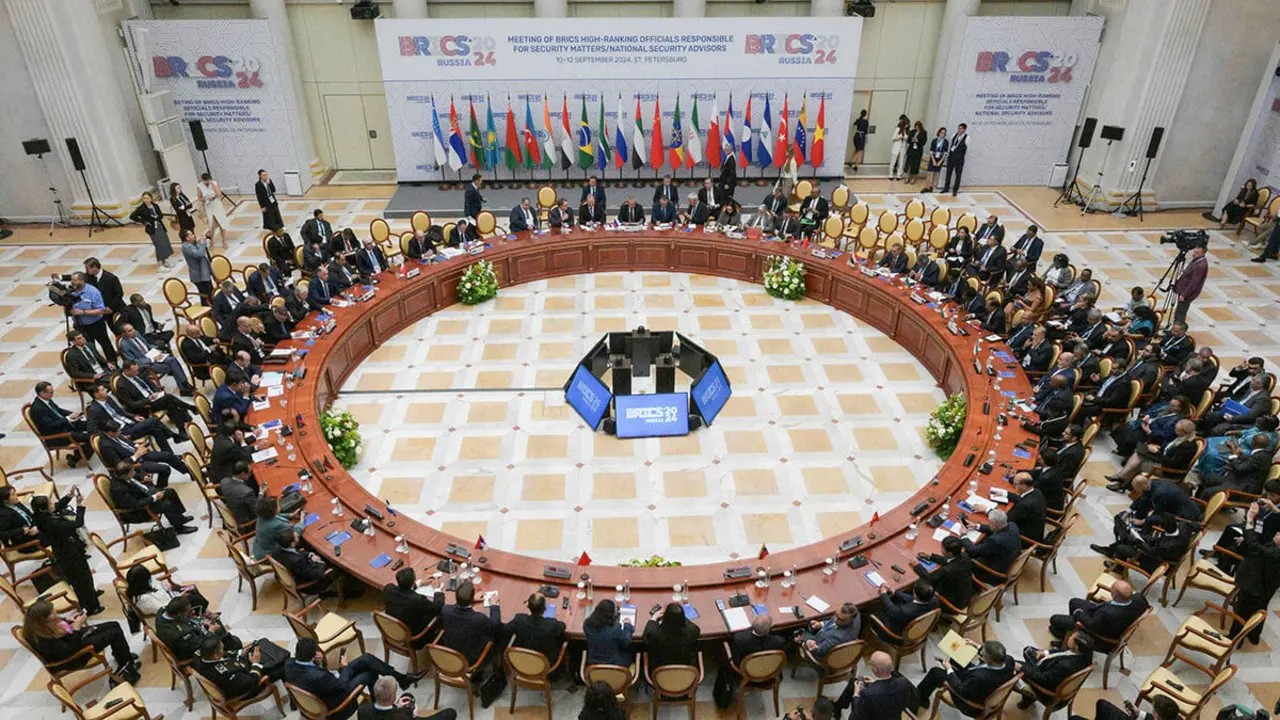 Reunión de funcionarios de alto rango de los BRICS responsables de asuntos de seguridad, el 11 de septiembre de 2024 en San Petersburgo - AFP/ALEXEI DANICHEV