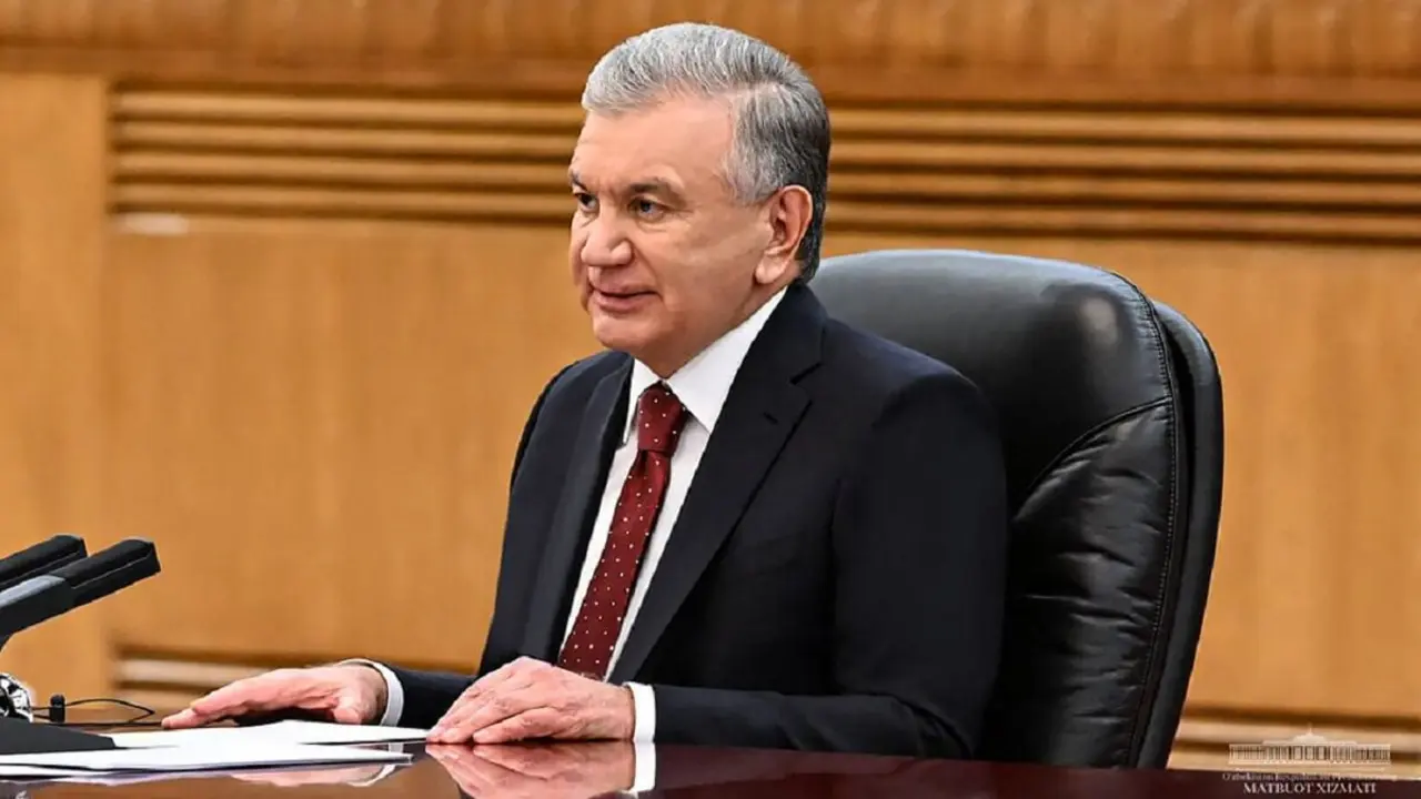 Esta foto difundida por la presidencia uzbeka el 24 de enero de 2024 muestra al presidente de Uzbekistán, Shavkat Mirziyoyev – PHOTO/AFP PHOTO/UZBEK PRESIDENTIAL PRESS SERVICE