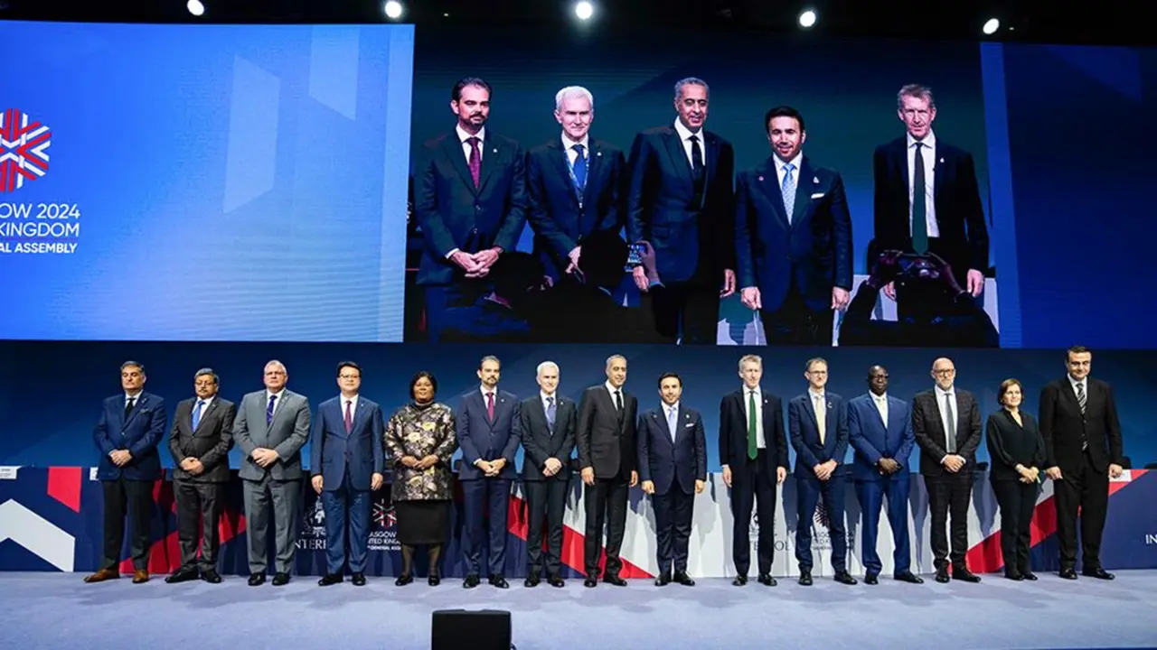 Imagen de archivo de la 92a Asamblea General de Interpol celebrada en Glasgow, Escocia - PHOTO/@DGSN_MAROC