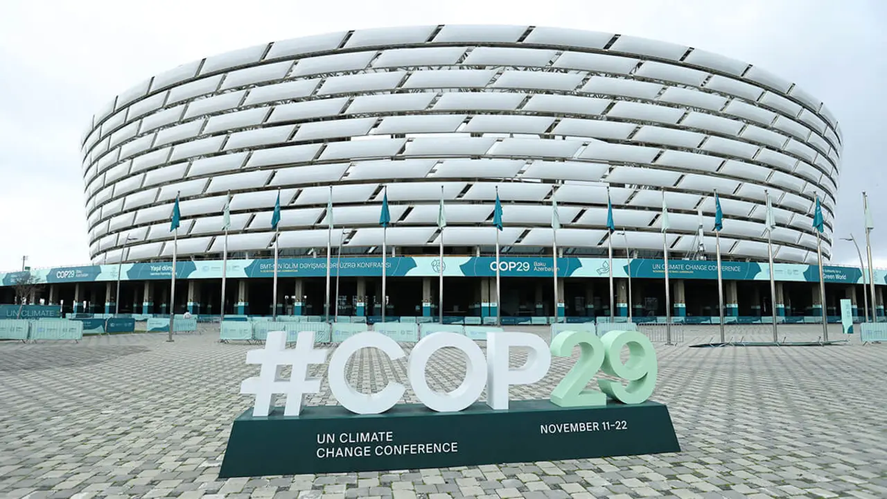 Sede de la conferencia sobre cambio climático de las Naciones Unidas COP29, en Bakú, Azerbaiyán - REUTERS/ AZIZ KARIMOV