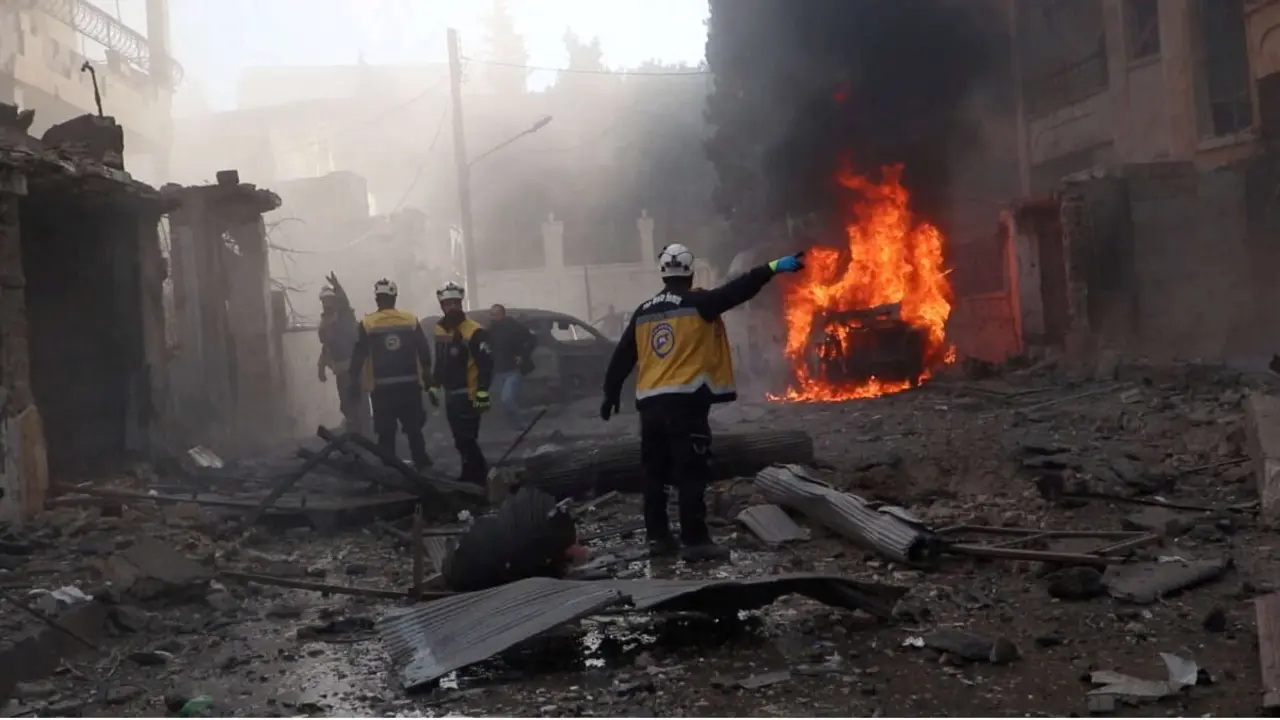 Ataque contra Idlib, Siria - PHOTO/Cascos Blancos vía Reuters&nbsp;