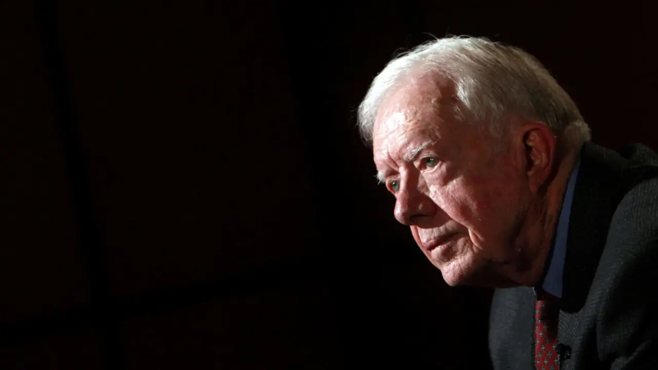 El expresidente Jimmy Carter durante una entrevista con Reuters en El Cairo, Egipto - Reuters/Amr Abdallah&nbsp;