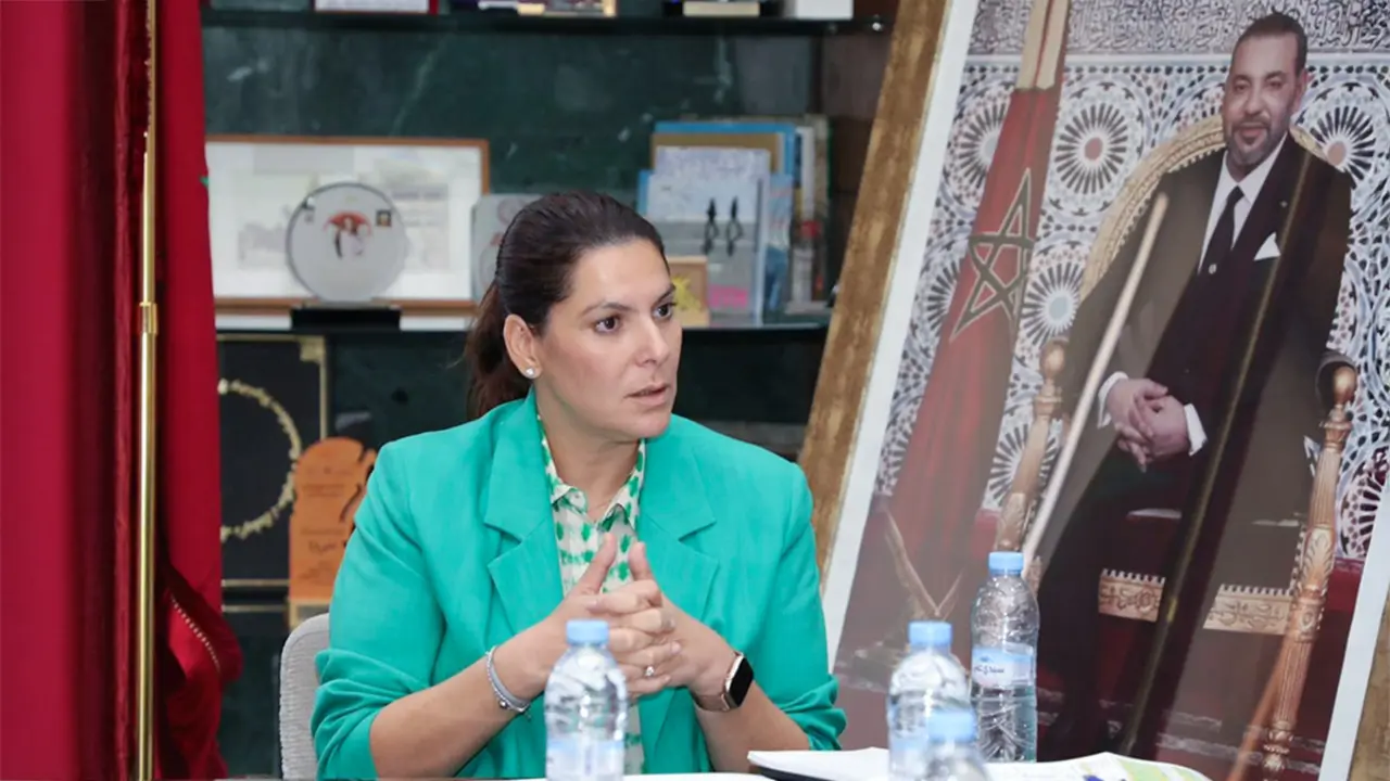 <p>Fátima Ezzahra El Mansouri, ministra de Planificación Territorial Nacional, Planificación Urbana, Vivienda y Política Urbana del Reino de Marruecos - PHOTO/@elmansourif75</p>
