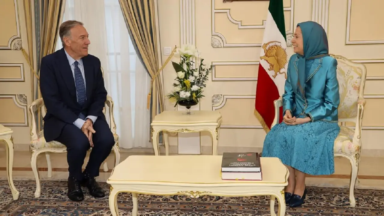 Mike Pompeo y Maryam Rajavi