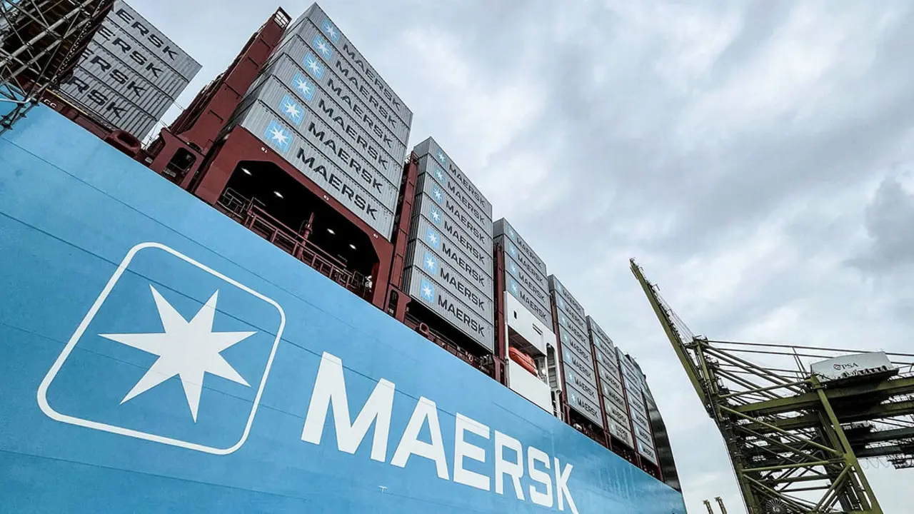 Buque portacontenedores de la empresa global de transporte de contenedores Maersk - REUTERS/ TAN FLORENCE