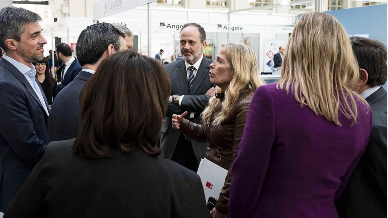 Visita de la consejera de Economía, Hacienda y Empleo de la Comunidad de Madrid, Rocío Albert, a la zona de exposición de IMEX-Madrid 2024 - PHOTO/IMEX