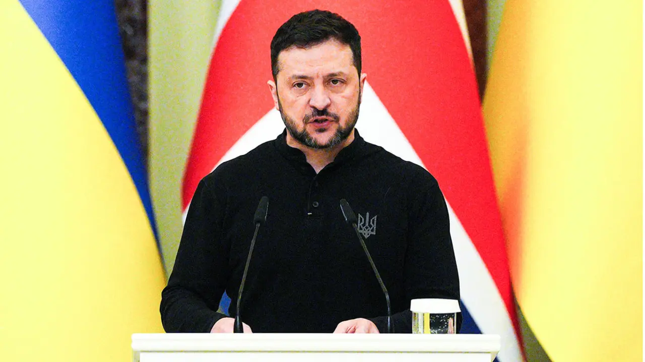 El presidente de Ucrania, Volodymyr Zelensky - PHOTO/ CARL COURT via REUTERS
