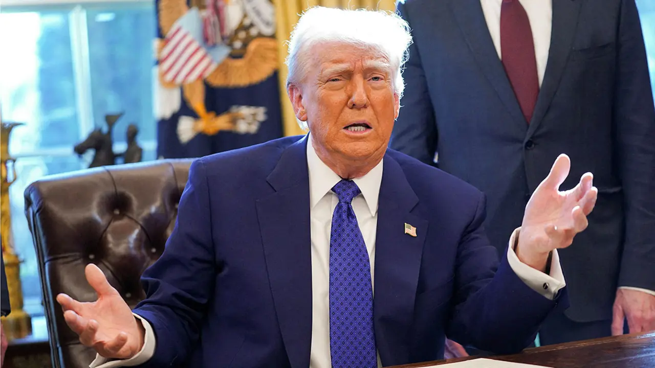 <p>El presidente de Estados Unidos, Donald Trump - REUTERS/NATHAN HOWARD</p>
