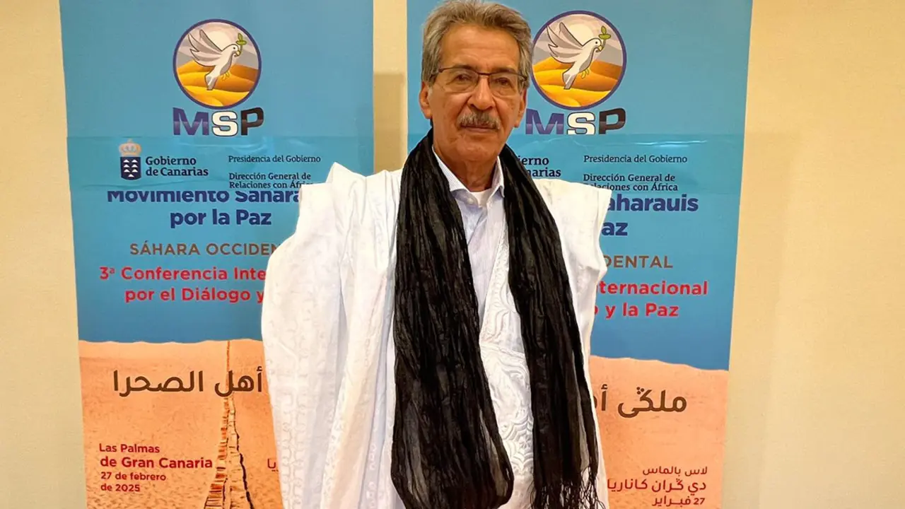 Hach Ahmed Bericalla en la III Conferencia Internacional para el Diálogo y la Paz en el Sáhara Occidental - PHOTO/ATALAYAR