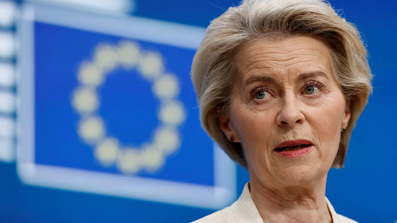 &nbsp;La presidenta de la Comisión Europea, Ursula von der Leyen - REUTERS/ STEPHANIE LECOCQ