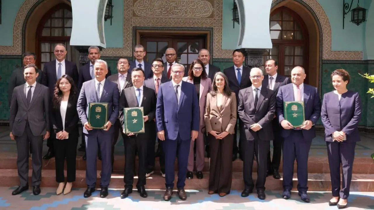 Marruecos cierra un acuerdo de inversión de 230 millones de dólares con el grupo chino Sunrise - PHOTO/&nbsp;@agency_map