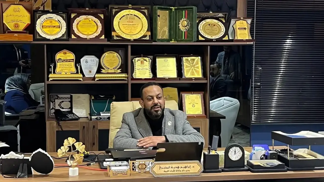 Ibrahim Hadela Magbri, director de la Agencia de Noticias libia