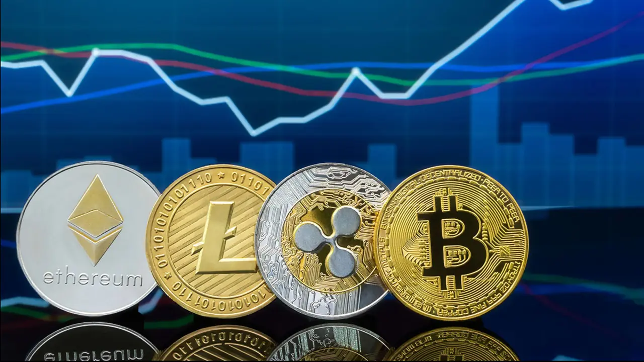 Representación de las monedas virtuales Ripple, Bitcoin, Litecoin y Etherum -&nbsp;<a href="https://depositphotos.com/es/?/">Depositphotos</a>