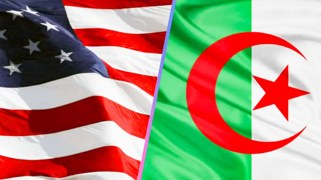 Banderas de Estados Unidos y Argelia