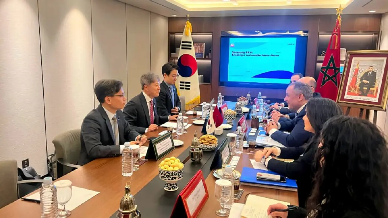 Encuentro Marruecos-Corea del Sur – PHOTO/MINISTERIO DE INDUSTRIA Y COMERCIO DE MARRUECOS/X/REDES SOCIALES/@mcinetgov_ma