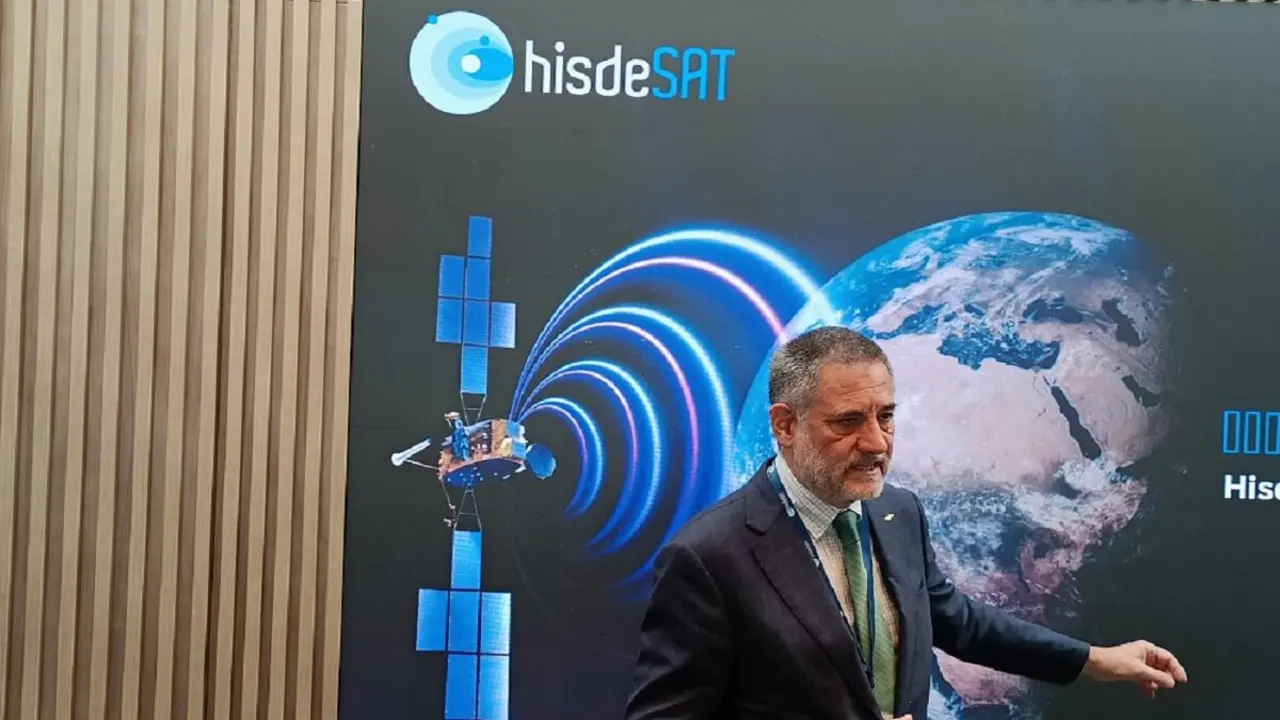 El director general de Hisdesat, Miguel Ángel García Primo, se ha encontrado en el mes de abril con una triple carambola que permite a su compañía ver con optimismo los próximos 20 años -&nbsp;PHOTO/JPons