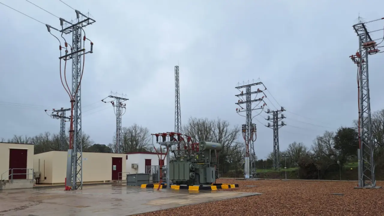 Subestación eléctrica Fuenteguinaldo en Castilla y León