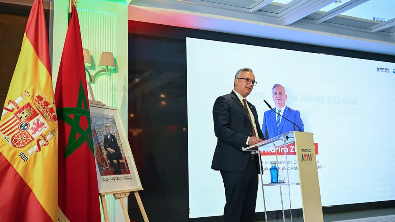 <p>Karim Zidane, ministro de Inversiones, Convergencia y Evaluación de Políticas Públicas de Marruecos - PHOTO/ATALAYAR/GUILLERMO LÓPEZ</p>
