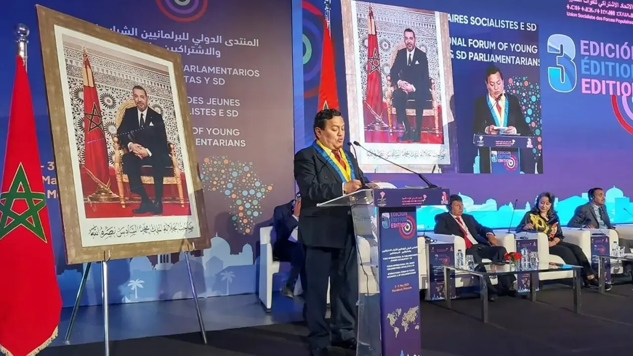El presidente del parlamento andino, Gustavo Adolfo Pacheco Villar