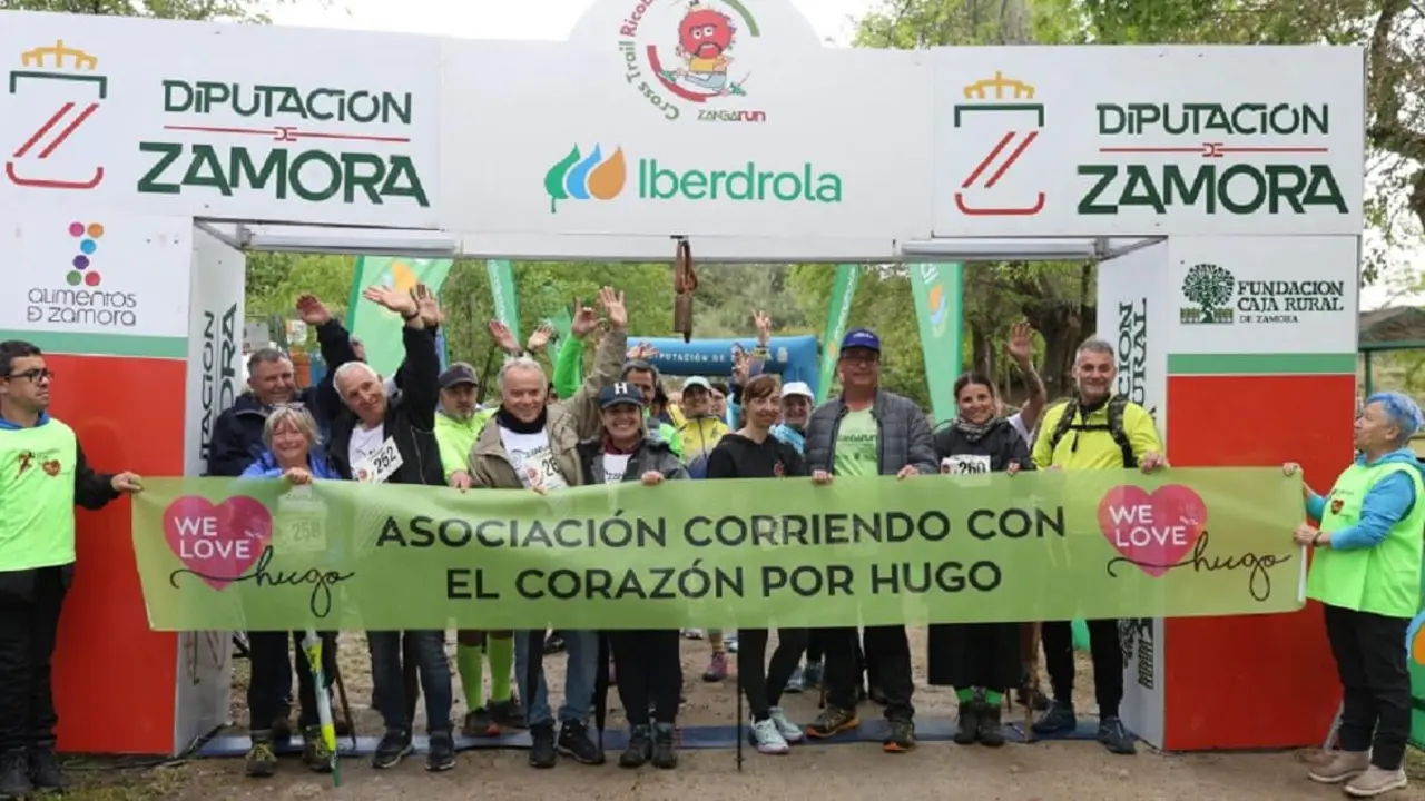 Asociación Corriendo con el Corazón por Hugo en el Zangarun solidario de Zamora