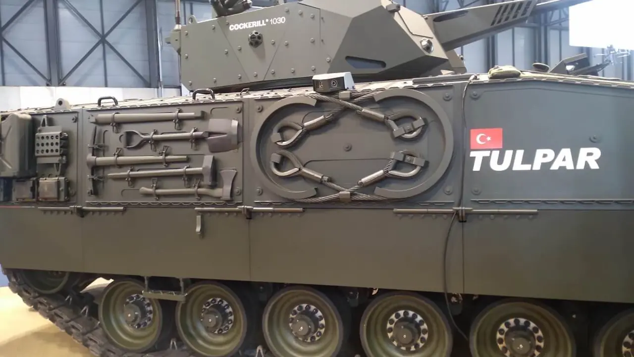 Vehículo de combate Tulpar del fabricante turco Otokar, concebido para para acompañar al carro de combate Altay, la nueva generación de sistemas de armas con las que Erdogan quiere dotar a sus fuerzas acorazadas -&nbsp;PHOTO/JPons