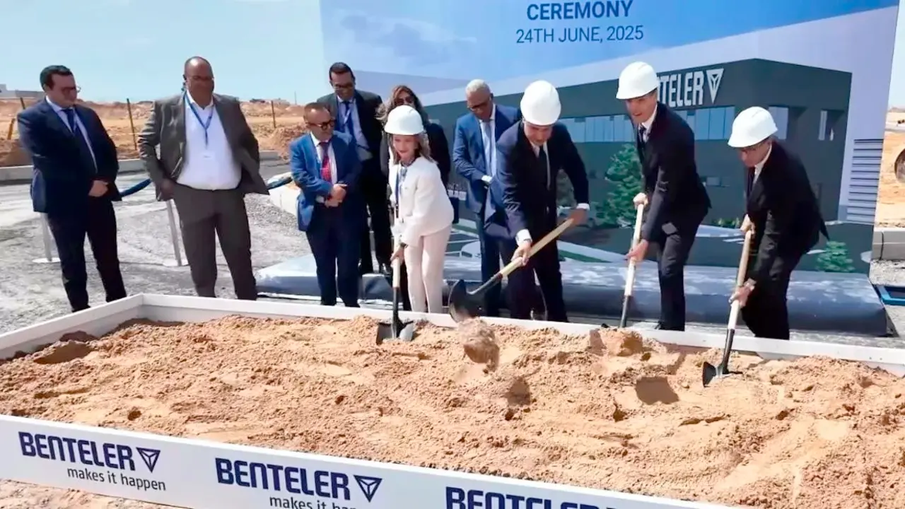 Acto de inicio de obras de la planta de Benteler en Kénitra, Marruecos