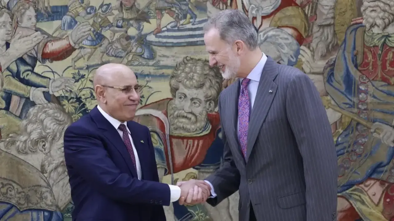 El rey Felipe VI recibe al presidente de Mauritania, Ould Cheikh El Ghazouani