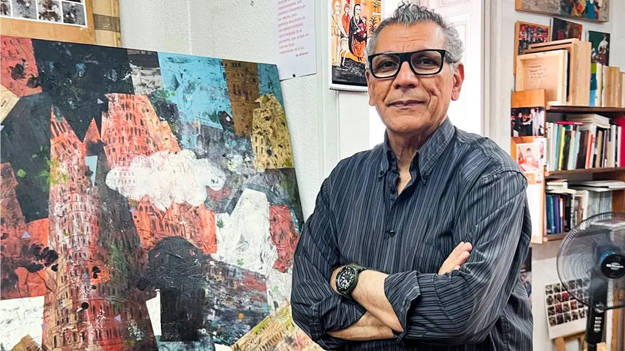 Hanoos Hanoos, pintor iraquí - PHOTO/ATALAYAR