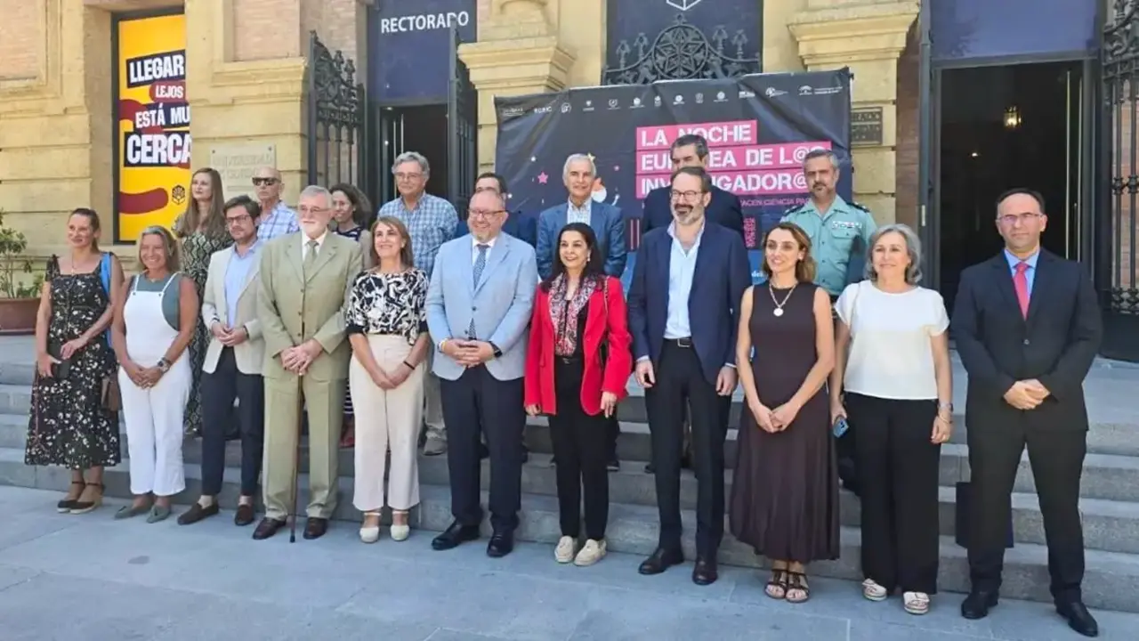 Foto de familia de la inauguración de la nueva Cátedra&nbsp;Fátima Al-Fihri